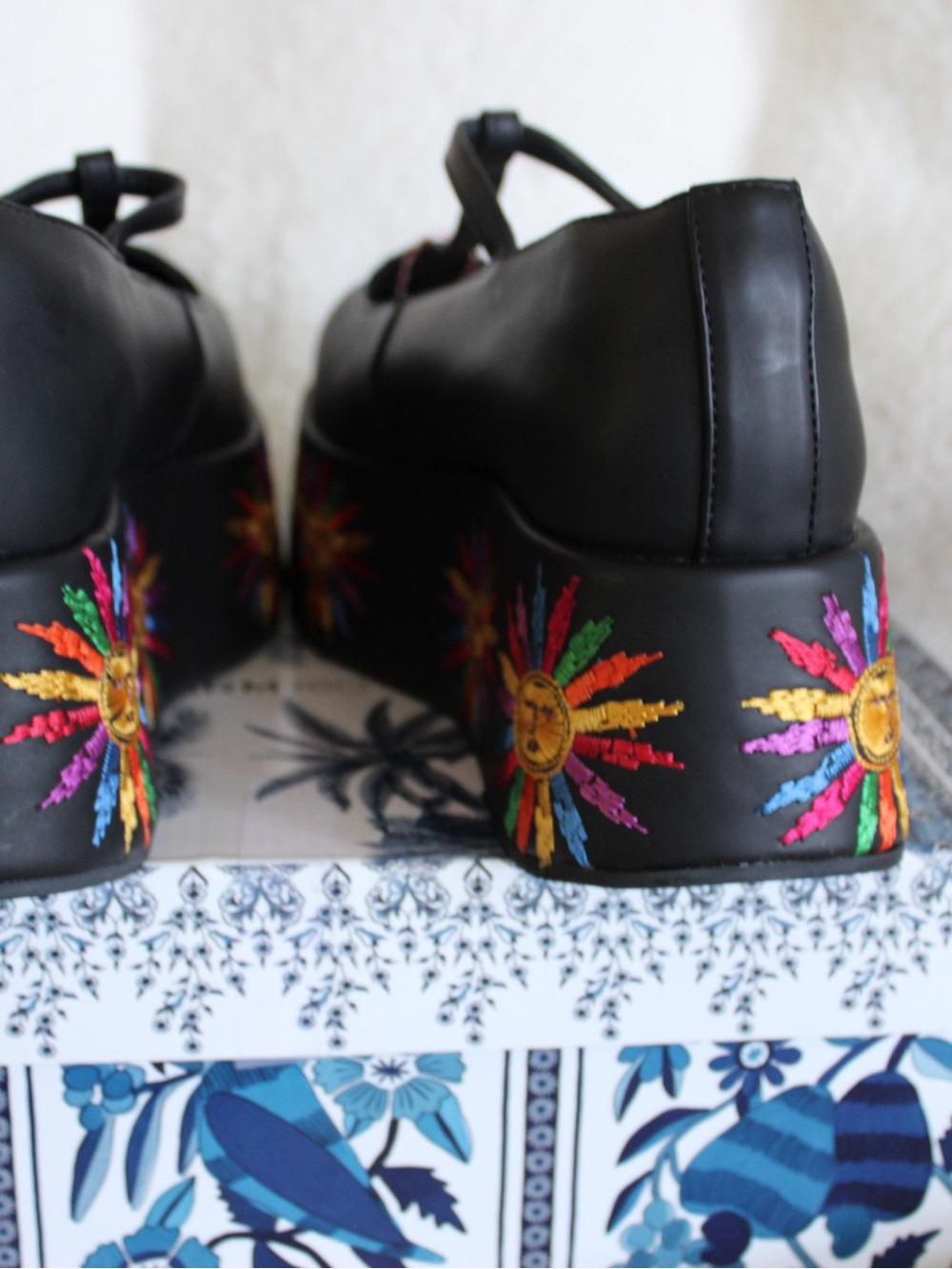 FARM Rio Rainbow Sun Platform Mary Jane Shoes NWT | US 9.5 / EU 41 | - Picture 16 of 16